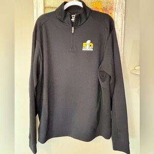 Cutter and Buck 50TH Super Bowl Black Dry TEC Quarter Zip Pullover Men’s XL
